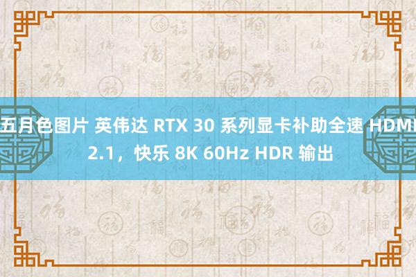 五月色图片 英伟达 RTX 30 系列显卡补助全速 HDMI 2.1，快乐 8K 60Hz HDR 输出